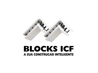 Block ICF Logo block icf building logo construction logo flat logo icf logo icf walls icon logo logo design minimal logo monogram logo property logo real estate