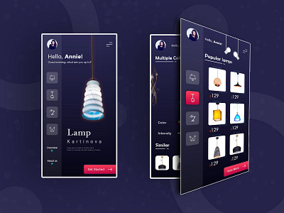 Shopping app for Lighting Devices UI/UX adobe xd app application ui design interactive prototype invision studio mobile app prototype ui ux