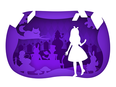 Alice In Wonderland illustration