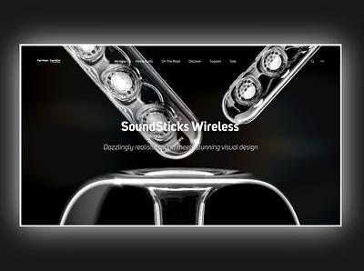 Harman Kardon – SoundStick Wireless black white design minimal music sound ui ux web website