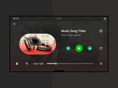 Music Player UX/UI Application Design