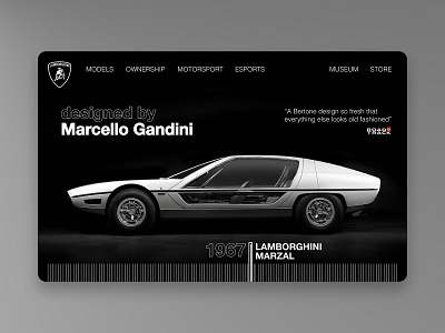 Lamborghini website redesign