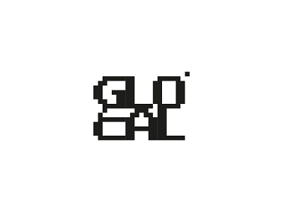 Pixel inspired logo
