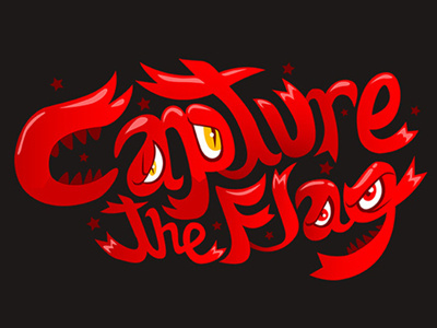 Capture The Flag! hand lettering lettering logo typography