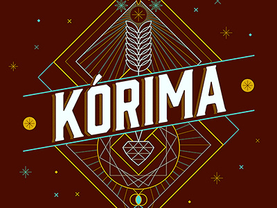 Korima branding logo typography