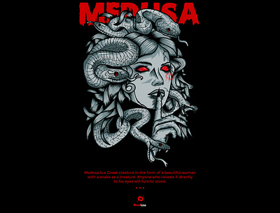 Medusa branding crypto designvector graphic design greek illustration logo medusa mytology nft nftart nftartist opensea typography vector