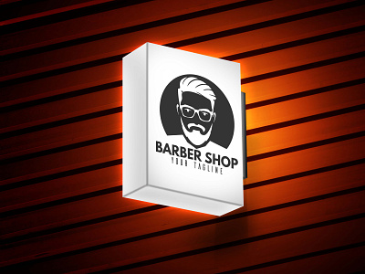 Barbershop Logo app barber barbershop branding design illustration logo typography ui vector