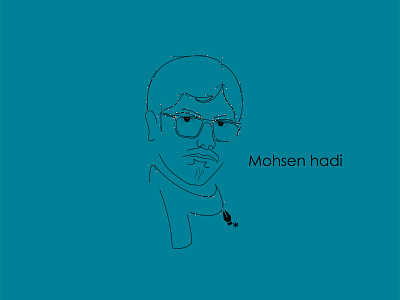 Mohsen Hadi illustration mohsen hadi portrait vector