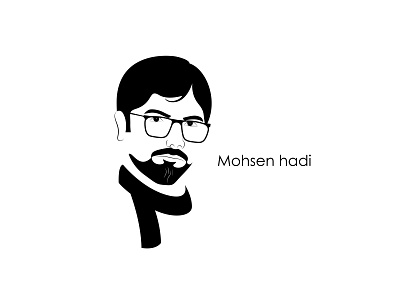 Mohsen Hadi illustration mohsen hadi portrait vector