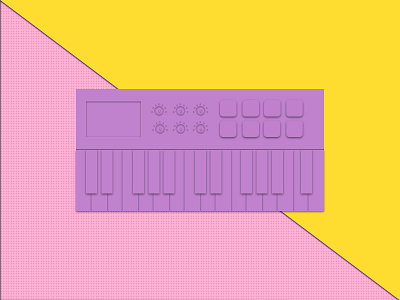 #018 - Synthesizer dailyui music piano pop sketch synthesizer ui