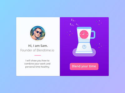 #030 - Card Promotion card dailyui london promotion purple startup time uidesign user webdesign