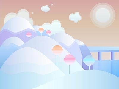 Lollipop landscape