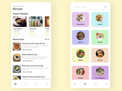 Cooking App Design Concept concept design cooking app fun learning mobile app