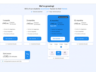 Pricing Page