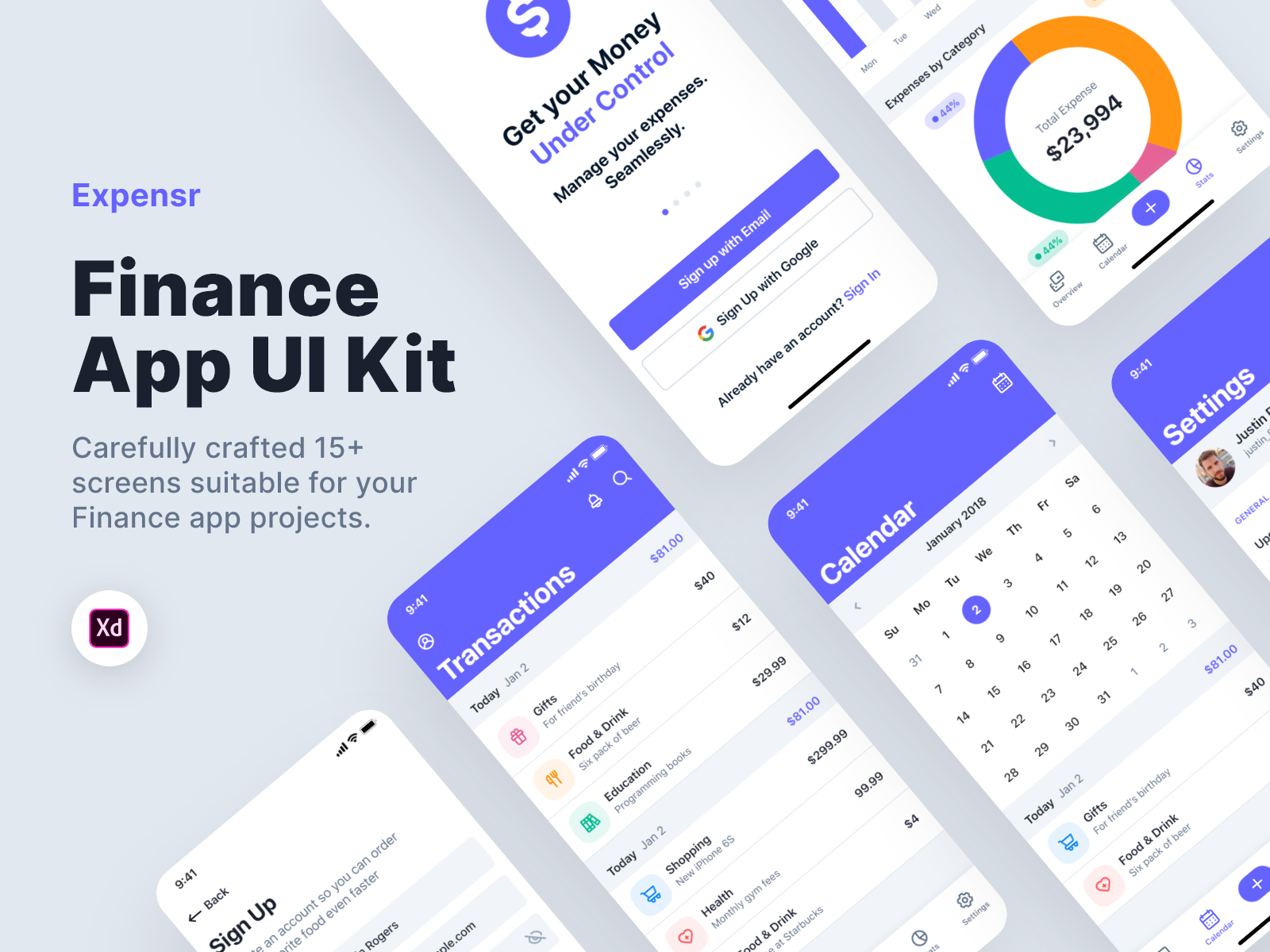 Finance App Ui Kit By Abstract Ui On Dribbble