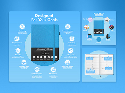 Wordsworth Planner Infographic amazon branding design illustration infographic infographic design