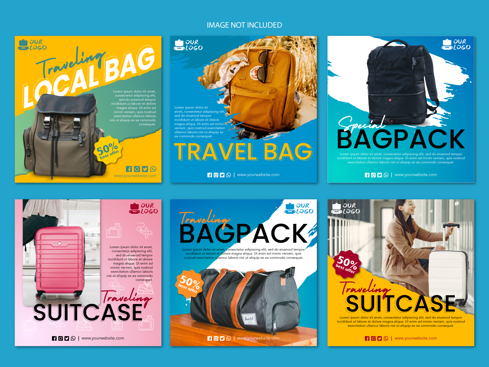 travel bag instagram ad