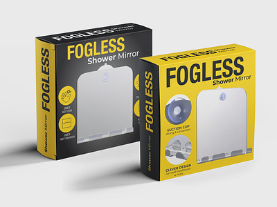 FOGLESS Mirror Packaging box design food packaging label design package packaging design