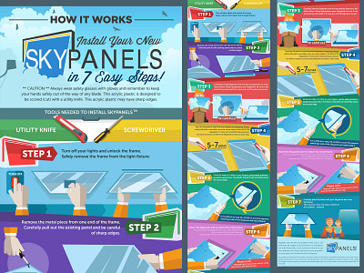 Skypanels Infographic branding design flat graph illustration infographic infographic design statistics vector