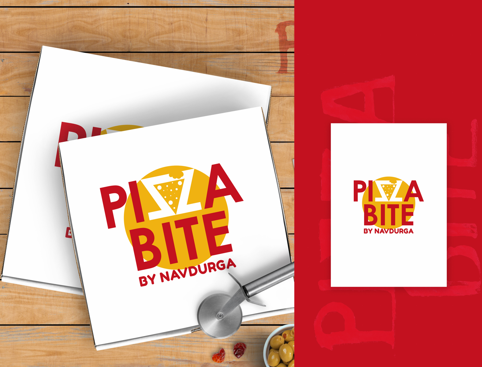 Pizza bite by Elaine Miranda on Dribbble