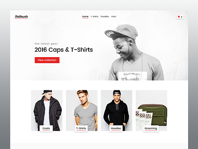 Flatbush Streetwear apparel design ecommerce flatbush store street t-shirt ui ux web website woocommerce