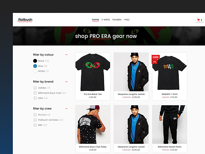Flatbush Categories apparel design ecommerce flatbush store street t-shirt ui ux web website woocommerce