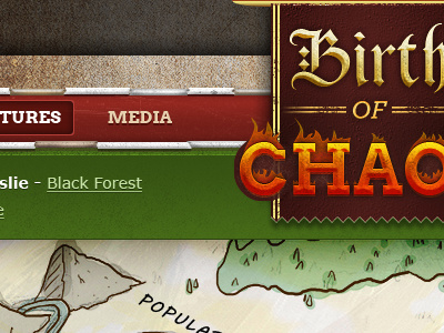 Birth of Chaos birth of chaos boc lewisainslie mmo rpg web design