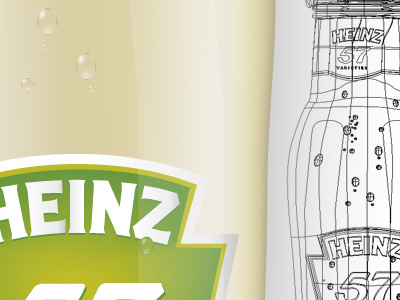 Heinz Salad Cream heinz illustrator lewis ainslie lewwis mesh salad cream wire