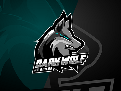 Dark Wolf PC Builds gaming logo wolf wolf logo