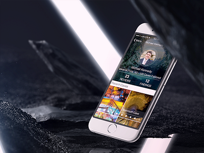 CaveDigggr app cave explorer iphone profile ui