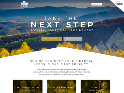 Sherpa Financial Initial design design initial web