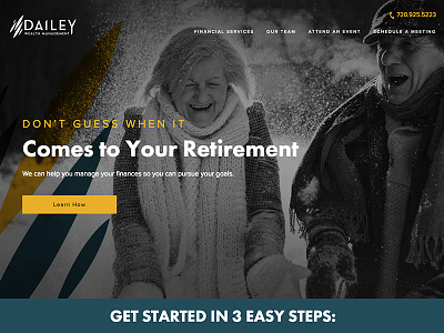 Dailey Wealth Management financial retirement ui wealth wealth management website