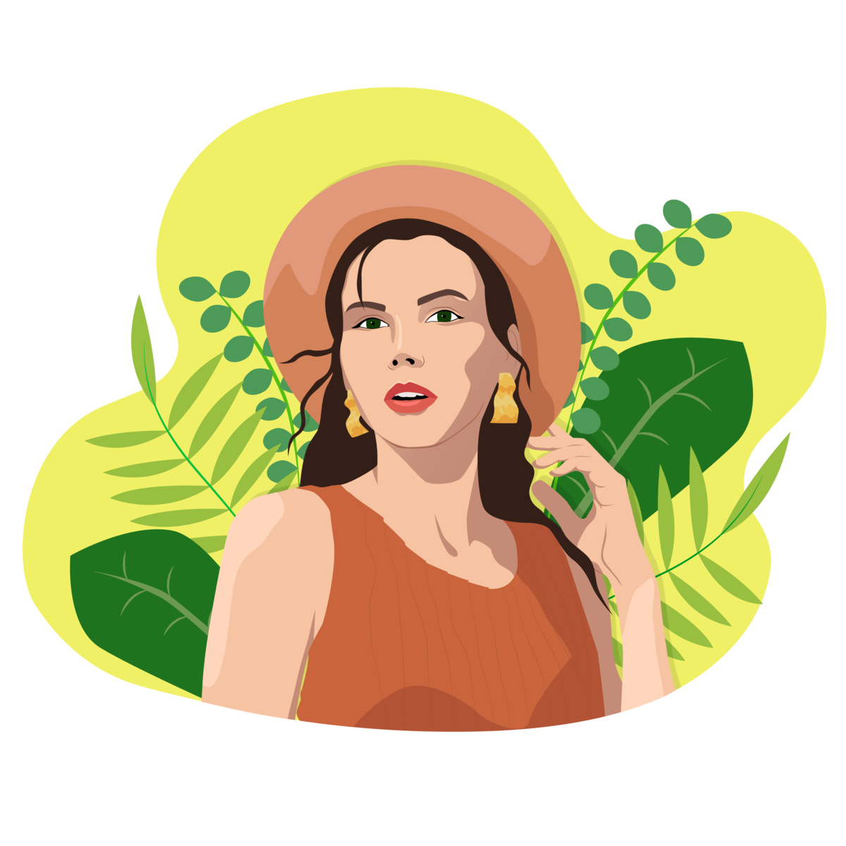 summer girl by tosyaesena on Dribbble