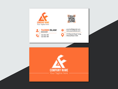 Modern Business card design business identity businesscard clean business card colorfull corporate business card creative business card graphic design illustrator design modern design simple