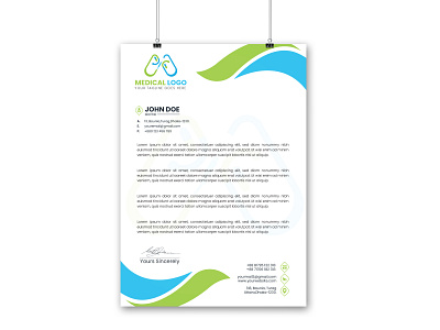 Medical Letter Head behance business letterhead ceative colorful concept dribble fiverr graphicdesign health hospital letterhead letterheaddesign medical medicine modern personal letterhead professional simple unique