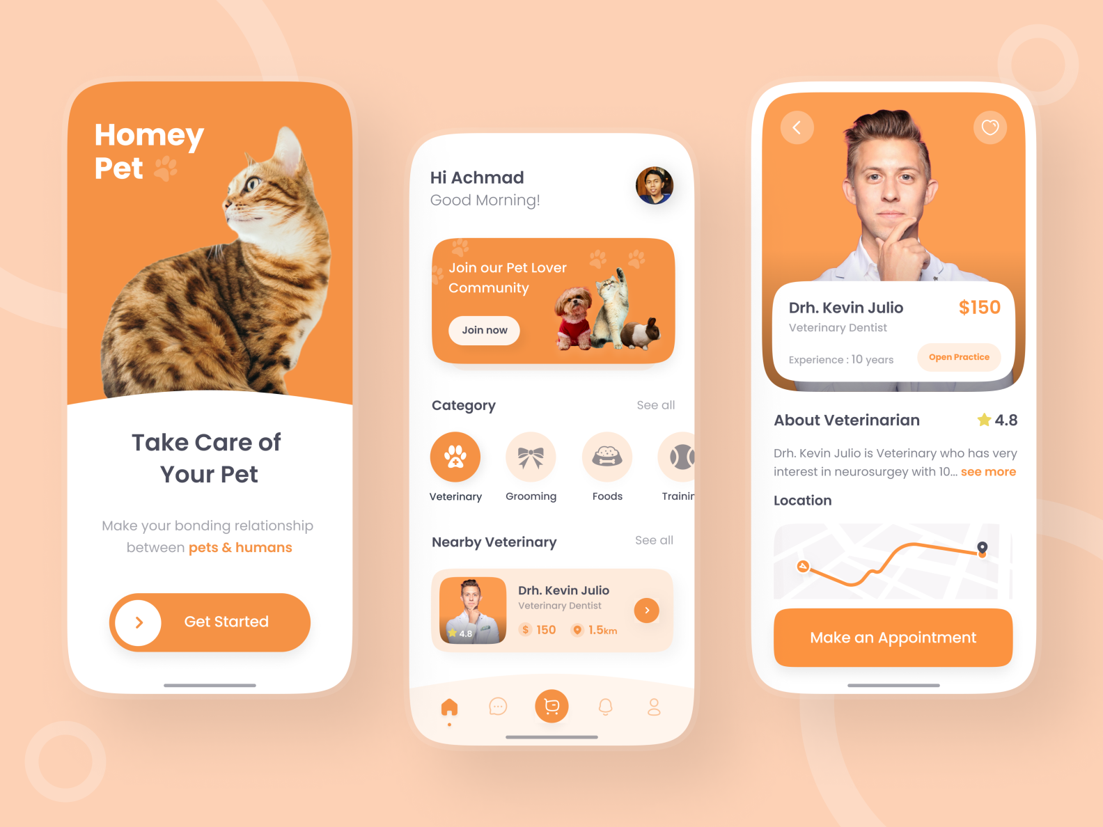 Pet Care App by Achmad Qomarudin on Dribbble