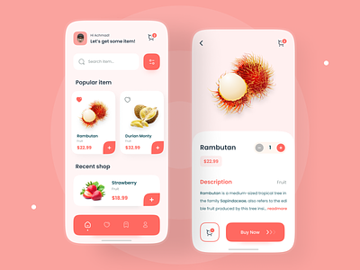 Grocery App app branding clean design e-commerce fruit fruit app fruits groceries grocery grocery app grocery store minimalist mobile mobile app shop store app ui user interface ux
