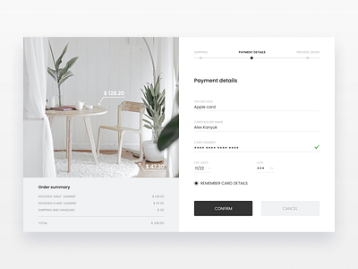 Credit Card Checkout 002 belarus card check checkout credit card daily ui 002 dailyui desktop form layout minimalism online store page pay payment payment form shopping ui uidesign