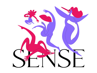 Sense (2022) character design illustration typography vector