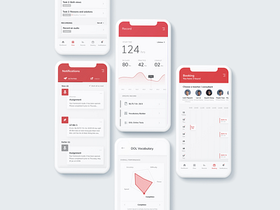 Learning Management Application app design ui