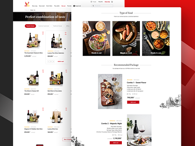 Wine Food E-commerce Design