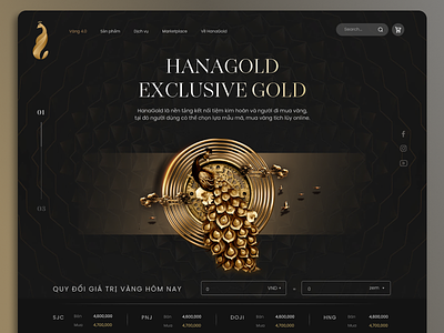 Digital Gold Website ecommerce gold jewelery landing page
