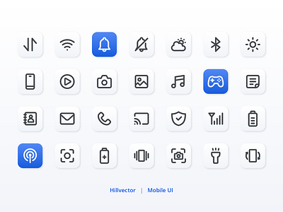 Mobile UI Icon Set
