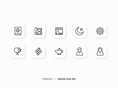 Islamic Icon Set  |  1