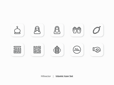 Islamic Icon Set  |  2