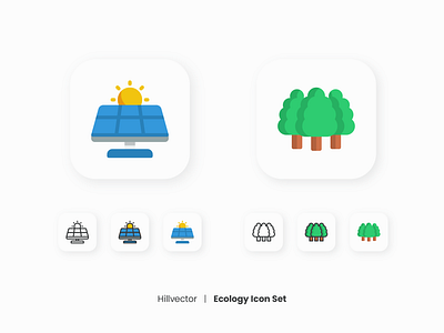 Ecology Icon Set | 3 Style Preview climate change design earth ecology environment forest green green energy icon icon set nature no plastic recycle save earth sustainable ui