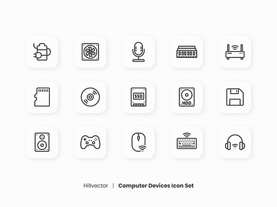 Computer Devices Icon Set | 1