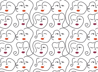 Women pattern design flat girls illustration minimal pattern vector woman