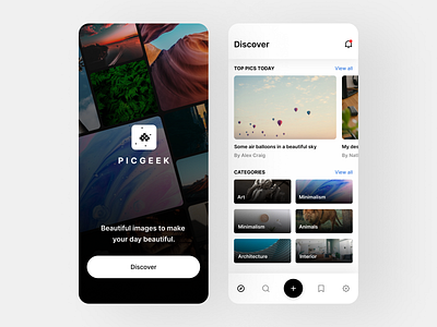 Photo Sharing app ui