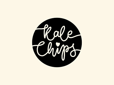 Kale Chips Lettering Stamp
